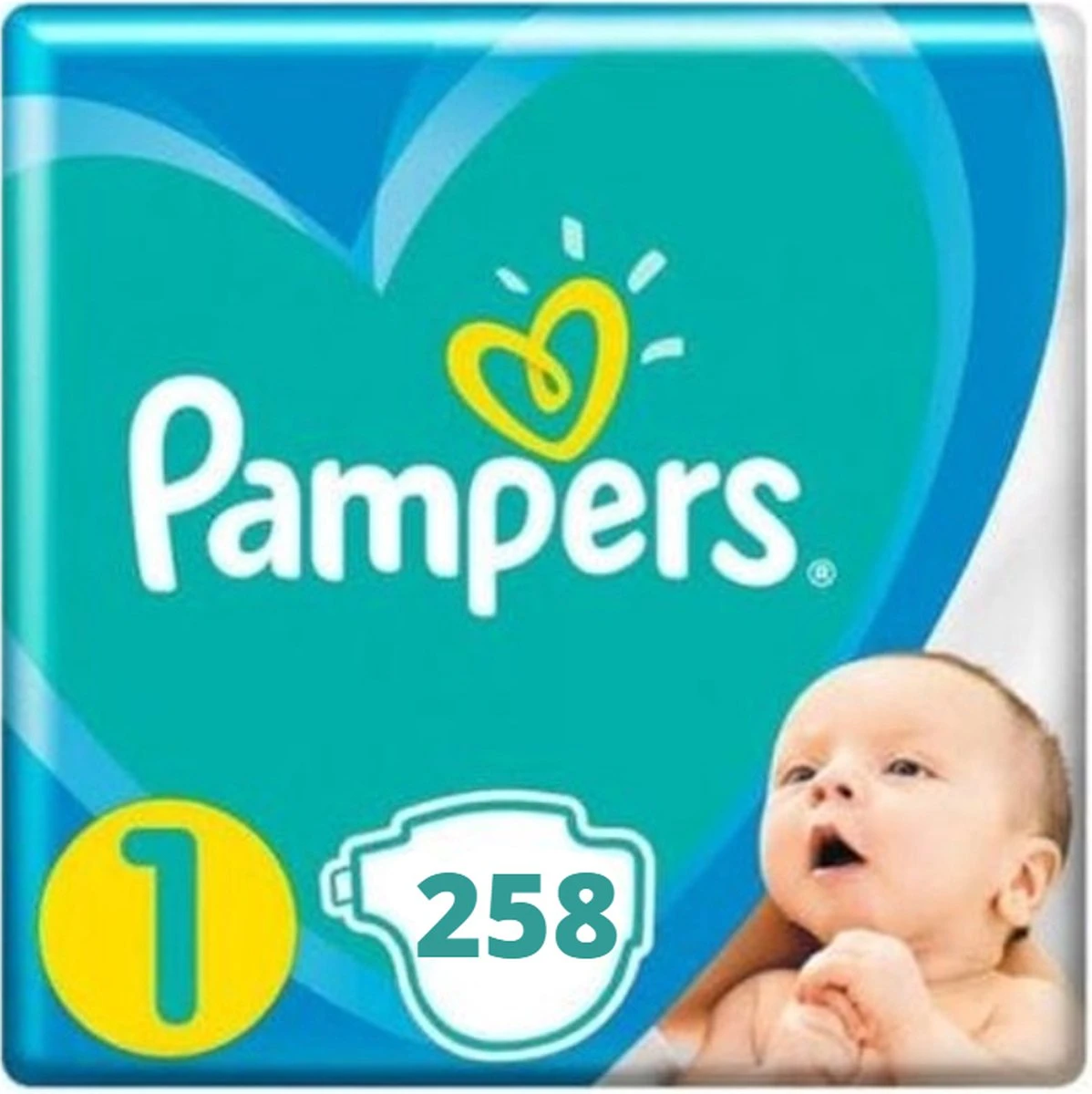 Pampers庐 Pampers Newborn Maat 1 - 258 Luiers Maandbox