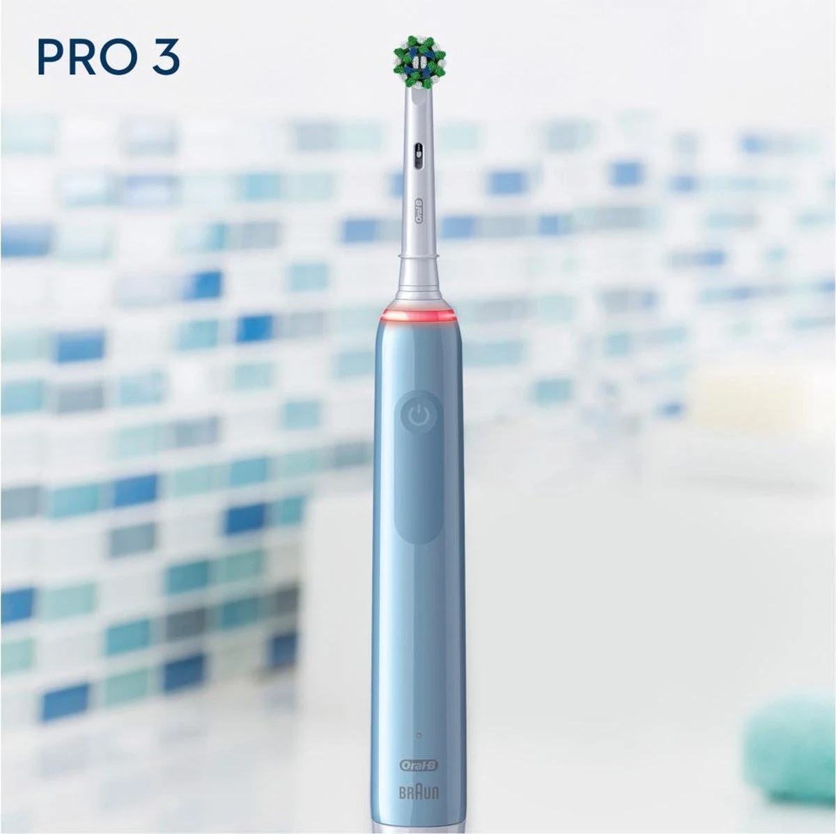 Oral B Oral-B Pro 3 - 3000 - Elektrische Tandenborstel - Ontworpen Door Braun - Blauw - Afbeelding 4