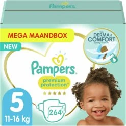 Pampers® Pampers - Premium Protection - Maat 5 - Mega Maandbox - 264 Luiers
