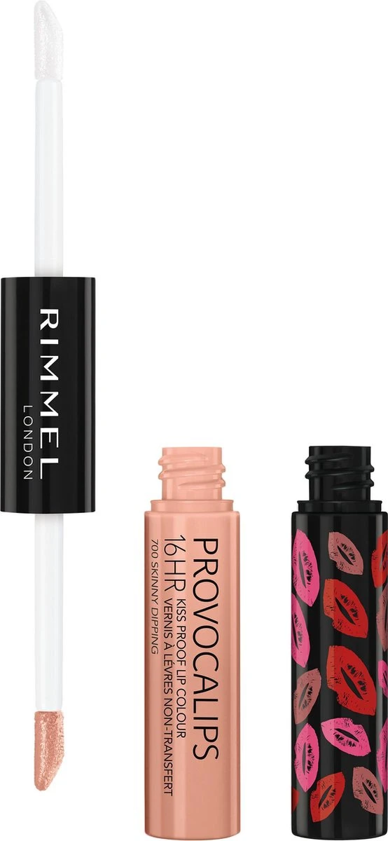 Rimmel London Provocalips Kiss Proof 16 Hr Liquid Lip - 700 Skinny Dipping - 7 Ml - Nude - Afbeelding 2