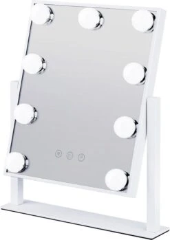 Bright Beauty Vanity Make Up Spiegel Met Verlichting - Wit - Dimbaar Met Drie Lichtstanden