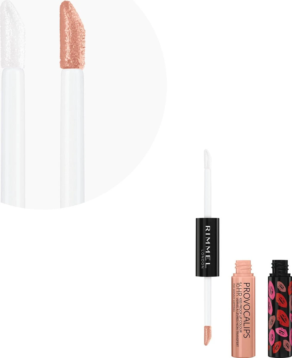 Rimmel London Provocalips Kiss Proof 16 Hr Liquid Lip - 700 Skinny Dipping - 7 Ml - Nude - Afbeelding 3